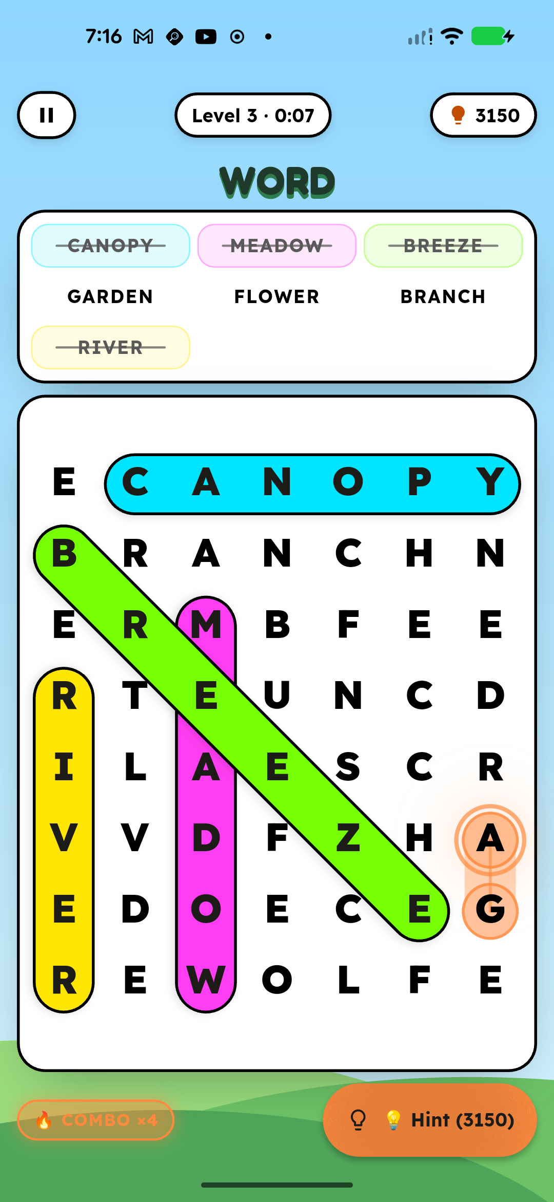 Dynamic Word Grid